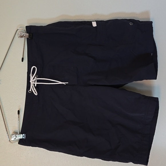 J. Crew Navy Swim Trunks Size 32 - Picture 1 of 5